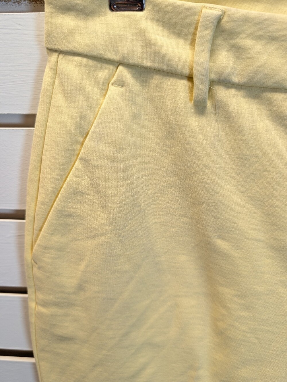 NWT LIVERPOOL LA‎ Kelsey Stretch Slim Leg Ponte Trouser Pants Size 10 Banana - Picture 5 of 10